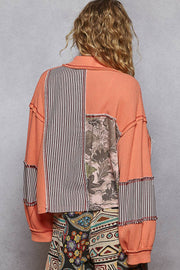 “The CORRINA” Balloon sleeve thermal edge detail collar shirt jacket (Shacket)