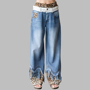Oil & Hali : Bestseller WASHED DOUBLED WAIST WITH FRAYED HEM JEANS