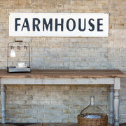 Embossed Metal Farmhouse Sign