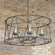 Drum Chandelier with Small Candle (Back Order)