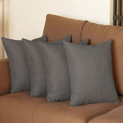 Farmhouse Set of 4 Decorative Throw Pillow Solid Color for Couch, Bedding